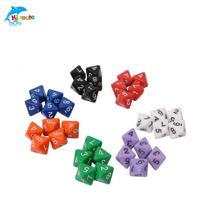 China suppliers new products 8 sided dice for different color game dice custom 8 sided dice