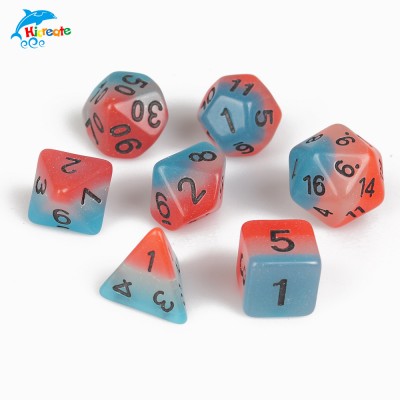 China suppliers new products high quality colorful glow in dark dice