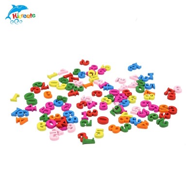 China suppliers Colorful wood number letters Colorful Baby Education wood Letters Toy